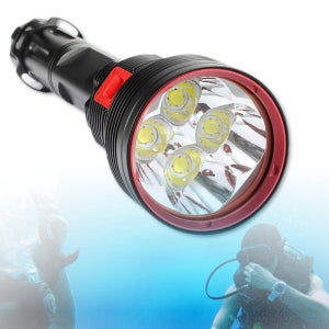 고급 파우치포함 12000루멘 XHP70.2 전문가용 SCUBA 해루질 잠수 LED손전등 [본품]