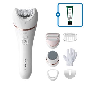 필립스 샤티넬 어드밴스 제모기 BRE730/10+바디스크럽