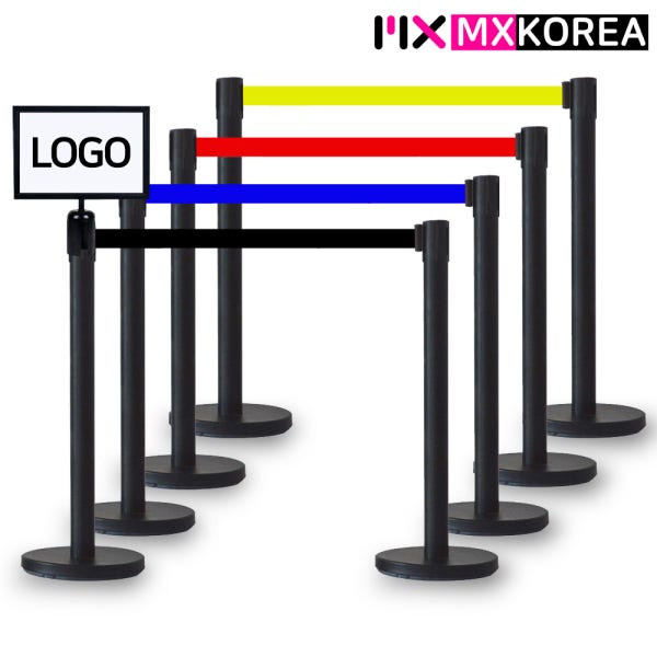 블랙 벨트 차단봉 2m 인쇄 자동 안전 가이드라인 바리게이트 바리케이트 통제선 SC022