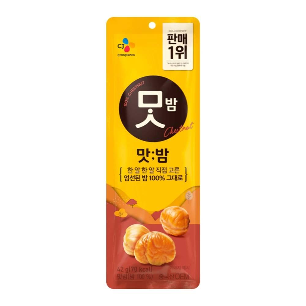 CJ 기묘한수퍼 식사대용 맛밤 42g 저온숙성 촉촉함 <b>운동전후</b> 술안주