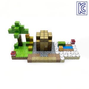 마인크래프트 자석 블록 쌓기놀이 어린이 장난감 촌장의 집 192pcs