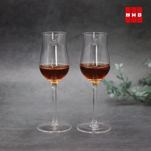 NHB 크리스탈 테이스팅 위스키 양주잔 튤립 스템잔 140ml, 2개