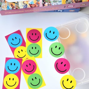 빅 스마일 스티커 2개 10P 선물 포장 셀프 구디백 답례품 리뷰 빼빼로데이스티커