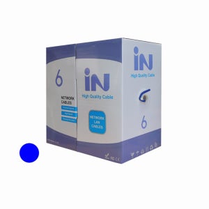 블루 랜선 CAT6 300M 박스 롤 제작 랜케이블 UTP 네트워크 단선 기가 인터넷선