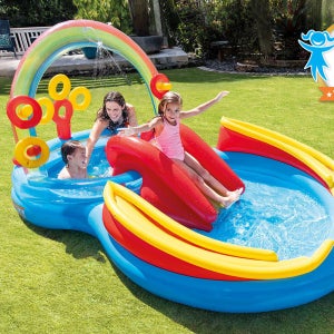 인텍스 INTEX 레인보우링 플레이센터 아기 유아 물놀이 볼풀장 57453