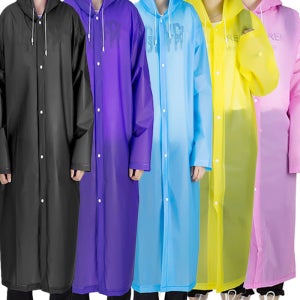 NAM ZACC 다회용 EVA 우비 남녀공용 휴대용 레인코트