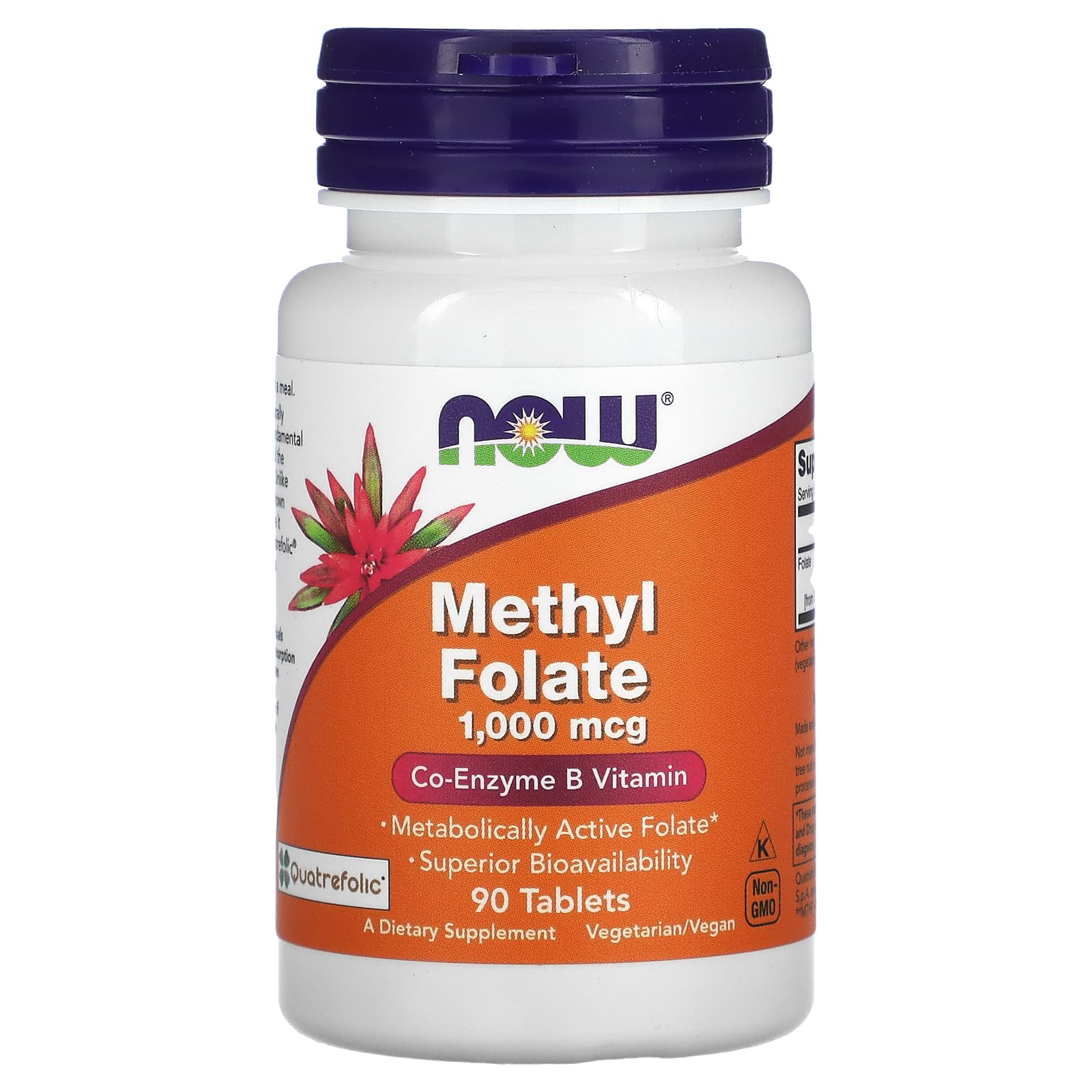 <b>나우푸드 메틸 엽산</b> 1,000mcg 90정