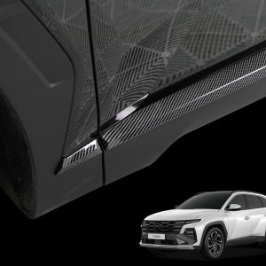 투싼 페이스리프트 NX4 튜닝 도어가니쉬 카본 몰딩