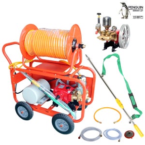 이동식 동력분무기 세트 (전기모터식) 3마력 YEA80A-motor 모터식 고압분무기
