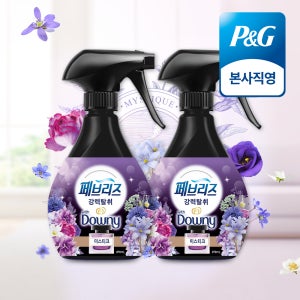 페브리즈 섬유탈취제 강력탈취 다우니 미스티크향 본품 370ml 2개