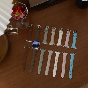 팝핑스타 애플워치 스트랩 10 9 8 7 6 SE 2 울트라 호환 밴드 프리미엄 가죽 시계줄