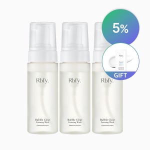 [5%/3개] 리바이포유 버블 클리어 포밍워시 살리실산 여드름 버블폼 폼클렌저 저자극 155ml, 3개