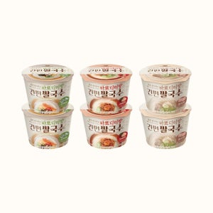 바로디미방 간편 컵쌀국수 쌀면 멸치, 사골, 김치 6개입