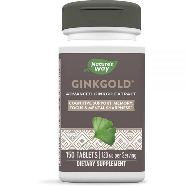 <b>네이처스웨이</b> Ginkgold 60mg 고급 은행나무 추출물 <b>집중력</b> 향상에 도움 150개