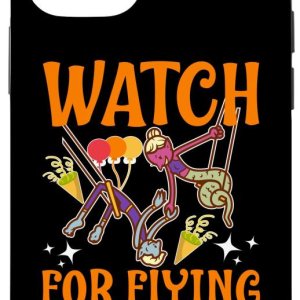 iPhone 15 어린이용 서커스 비행 물체용 시계 스마트폰 케이스