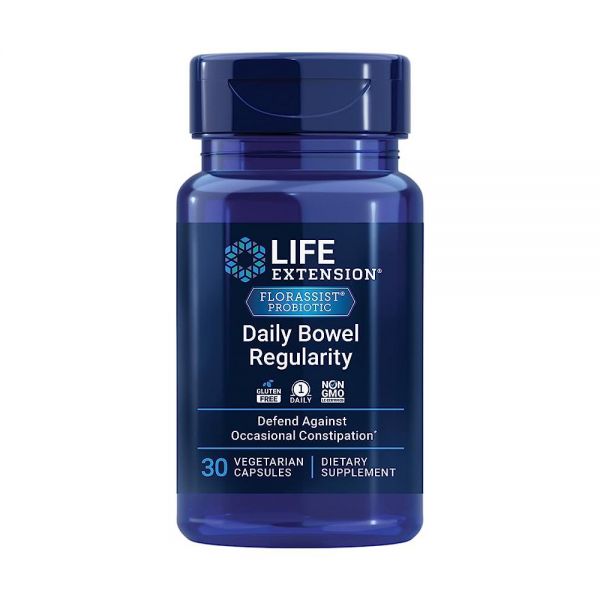 Life Extension FLORASSIST 데일리 배변 채식주의자 캡슐 30개