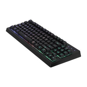 앱코 HACKER K150 텐키리스 레인보우 LED 게이밍 멤브레인 (블랙)
