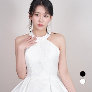 리베르테 셀프웨딩 블랙드레스 홀터넥 결혼식2부 이브닝 연주회드레스