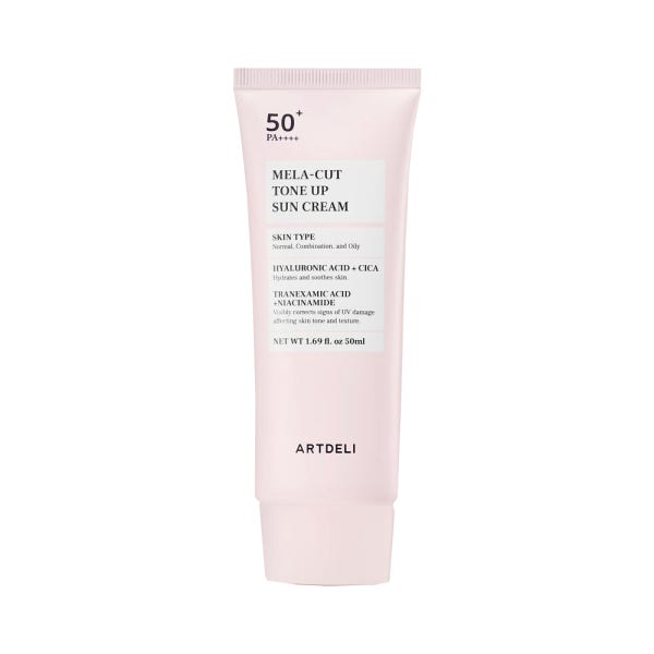 아트델리 멜라컷 선크림 톤업 50ml+체험분1매