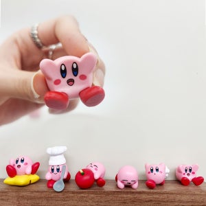 별의커비 미니 피규어 6종 세트 차량용 데코 장식 키덜트 인테리어용