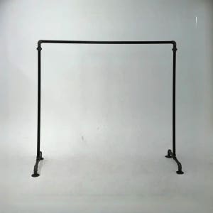 튼튼한 스탠드 파이프행거 1단 펄그레이