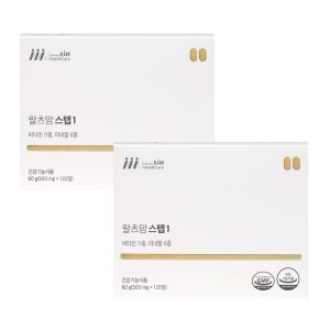 랄츠맘 스텝1 임신준비 초기 종합비타민 미네랄 활성형엽산 올인원영양제 120정, 2개