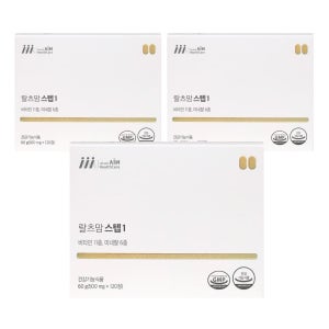 랄츠맘 스텝1 임신준비 초기 종합비타민 미네랄 활성형엽산 올인원영양제 120정, 3개