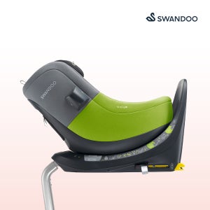 [스완두] 마리5 아이사이즈 신생아 회전형 카시트 라임 그레이