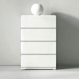 바온 4단 서랍장 600 수납장 라운드모서리