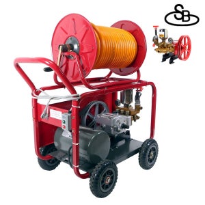 SB 이동식 동력분무기 세트 대형 (전기모터식) 3마력 모터식 고압분무기