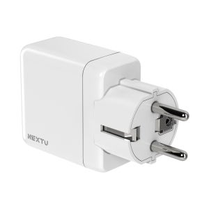 이지넷유비쿼터스 NEXTU 추오하 PD 65W PPS GaN 3포트 멀티 초고속 접지충전기 QC637GAN 화이트