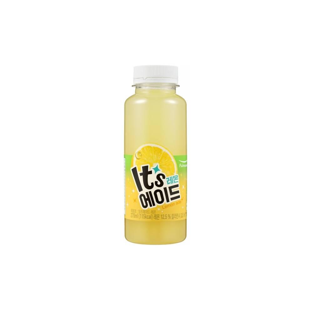 <b>풀무원</b> 프레시 탄산 It’s에이드 레몬 (270ml) <b>운동</b> 수업 여름