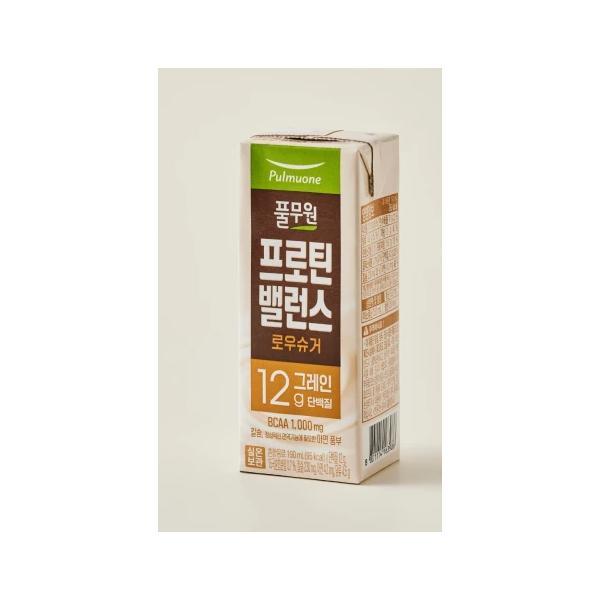 <b>풀무원</b> 영양간식 아연 프로틴밸런스 로우슈거 그레인 (190ml) 2병 <b>몸매관리</b> 식단<b>관리</b>