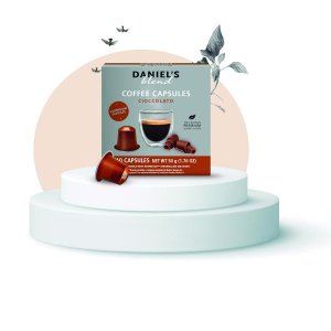 캡슐커피 머신 일리 카누 새로운 다니엘스 블렌드 1인분 알루미늄 커피 포드 네스프레소 머신과 호환 가능, 코셔 인증, 60 포드(시오콜라토, 포드) 초콜릿 맛 주입