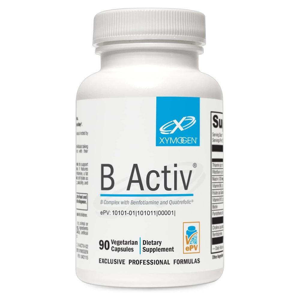 XYMOGEN B Activ <b>비타민</b>B 복합체 90정 벤포티아민 메틸폴레이트 비오틴 <b>비타민</b>