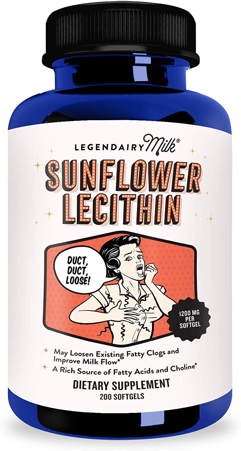 레시틴Legendairy Milk <b>Sunflower Lecithin</b>, 1200mg 200정