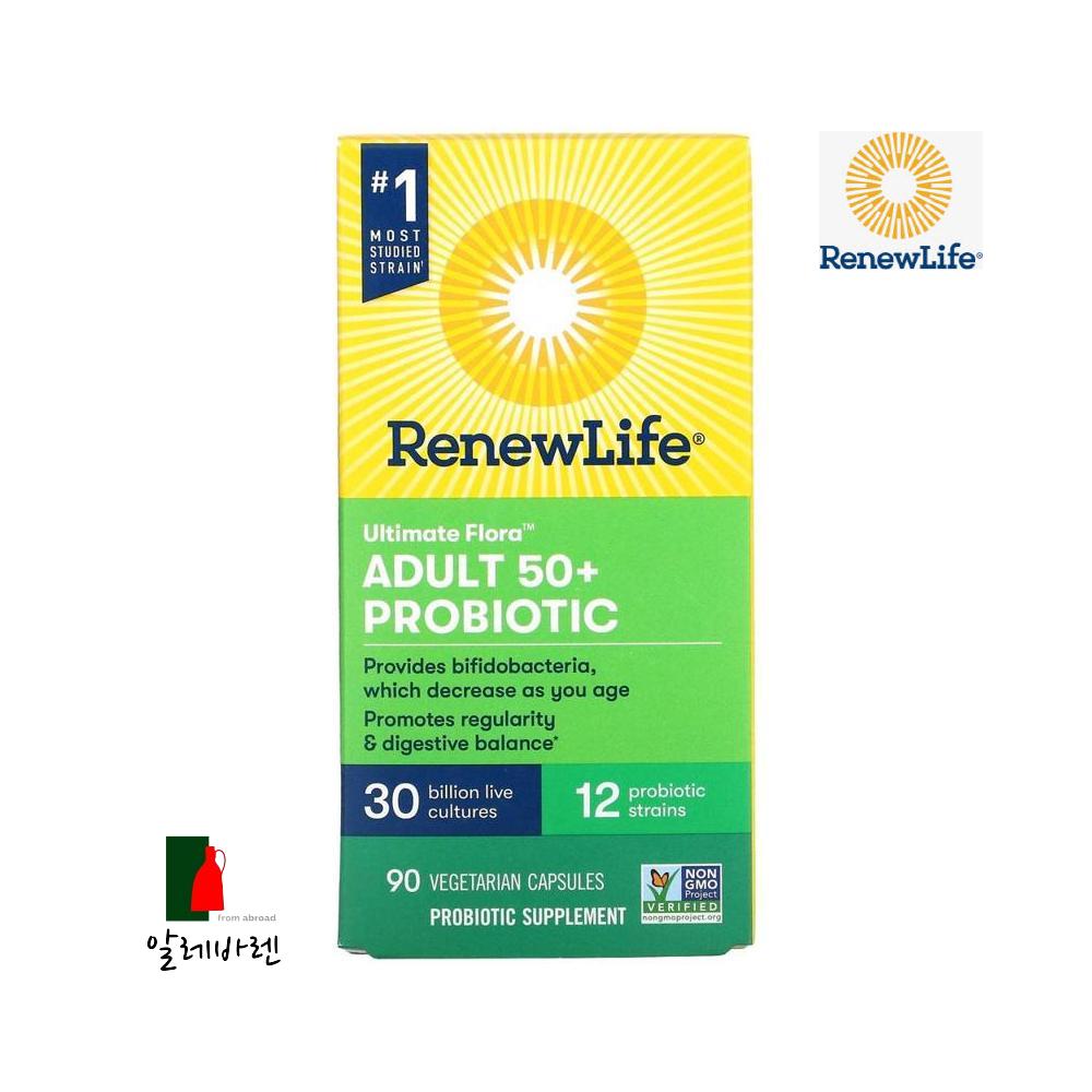 RenewLife 프로바이오틱스 50플러스 300억 90베지 캡슐