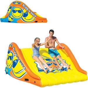 884389 와우 스포츠 슬라이드 N 스마일 2레인 어른과 아이를 위한 거대한 물 미끄럼틀 Big Kahuna Pool Slide