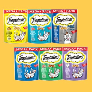 템테이션 메가팩 고양이 간식 콤보, 160g, 6개