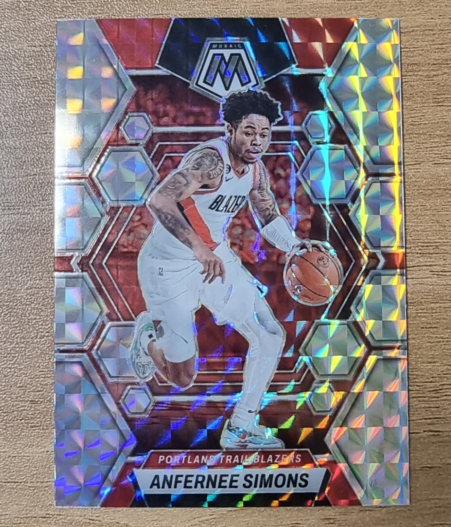 2022-23 Mosaic 앤퍼니 사이먼스 설명필독 Mosaic Prizm #11 NBA 농구 카드