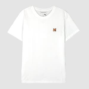 메종키츠네 25SS 여성 폭스헤드 반팔티 화이트 LW00105KJ0008 P100