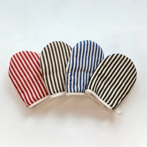 심플 스트라이프 주방 오븐 장갑 2P set 4colors