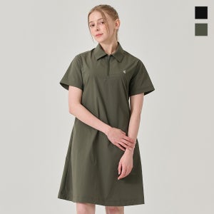 김영주골프 여성 골프웨어 반집업 카라 반팔 루즈핏원피스 K9MWOP1962