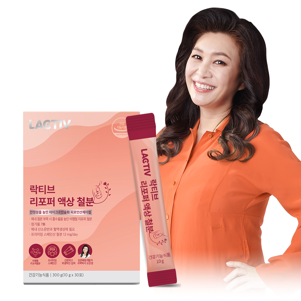 락티브 임산부 리포퍼 액상 철분 출산영양제 오은영 성분배합 30포, 1개