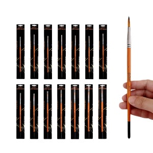 지누아트 세필붓 유화 아크릴화 미술 붓 1호, 1개