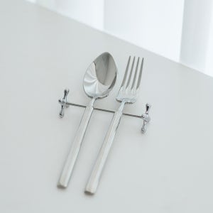 아게다 빈티지 비우스 커트러리 카페 유광디저트포크 스푼 2P세트