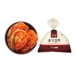 [본죽] 국산 포기 김치 3kg (김장 배추김치)