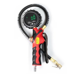 타이어 게이지 공기주입기 LED 디지털 공기압 체크 에어게이지