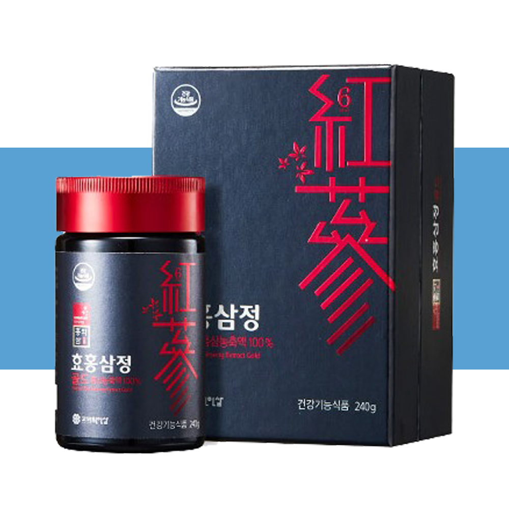 <b>고려원인삼 홍삼</b> 홍익삼 효홍삼정골드 240g