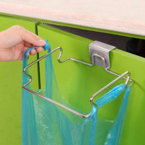 주방 가정용 쓰레기통 스텐홀더 서랍걸이형 싱크대 쓰레기봉투 걸이